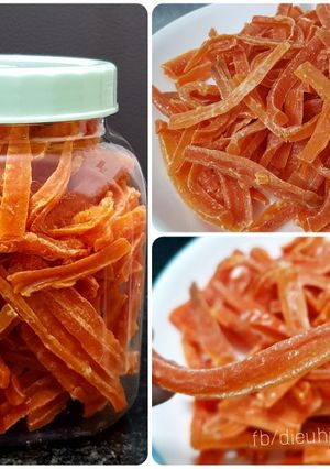 Hình của món Mứt cà rốt dẻo khô ít ngọt.