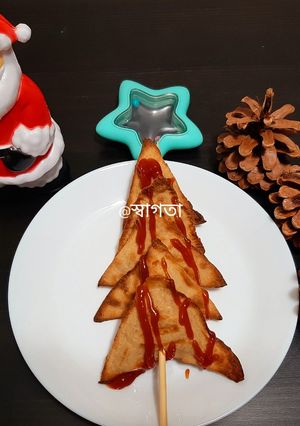 চিকেন ক্রিসমাস ট্রি (chicken christmas tree recipe in Bengali) রেসিপির প্রধান ছবি