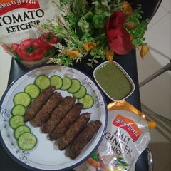 A picture of Pan fry seekh kebab.