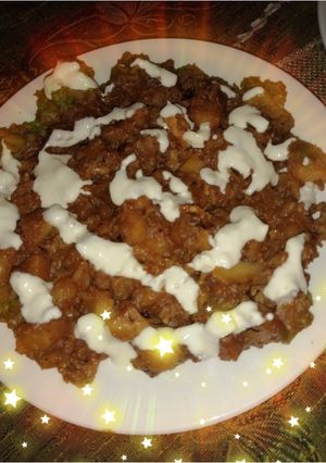 صورة لوصفة طاجن البطاطا مع صوص الطحينة