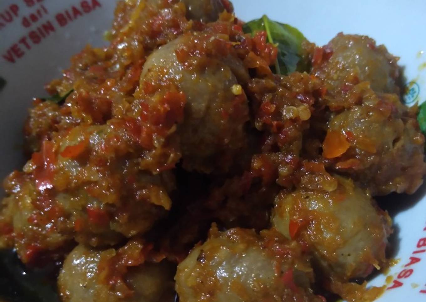 Bakso pentol Mercon Super Pedas