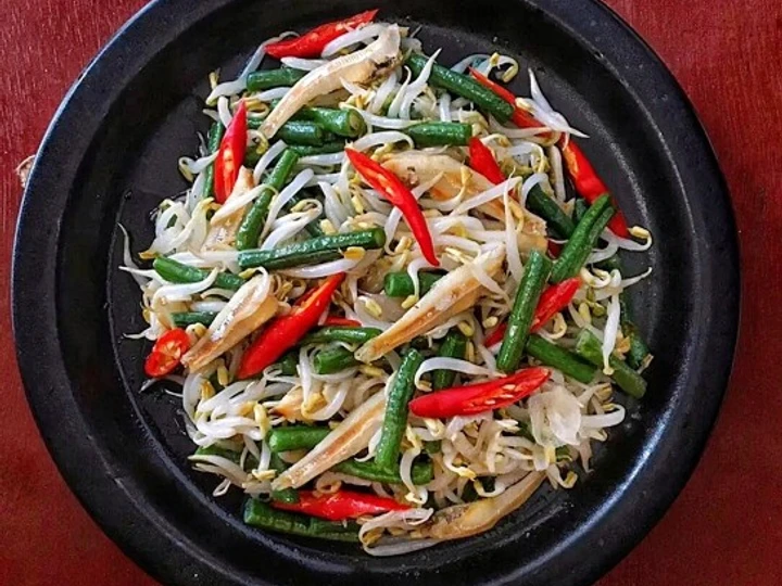 Langkah Gampang Membikin Resep Tumis Tauge Teri Kacang Panjang yang  Bikin Ketagihan Anti Ribet, Mantap