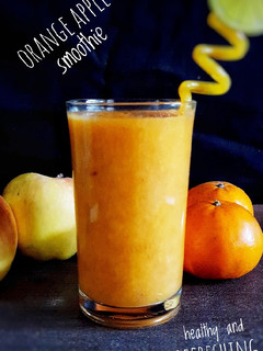 A picture of Healthy Orange and Apple smoothie.