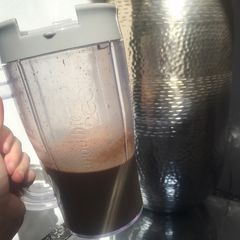 How to make a milkshake with no ice cream A picture of How to make a milkshake with no ice cream.
