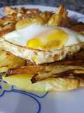 Papas fritas y huevo en freidora de aire🤩