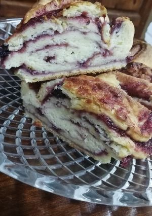 Una foto de Rosca frutos rojos sin tacc y Stevia