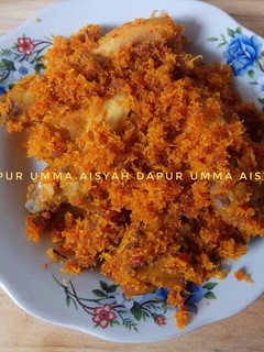 Foto resep Ayam serundeng kelapa
