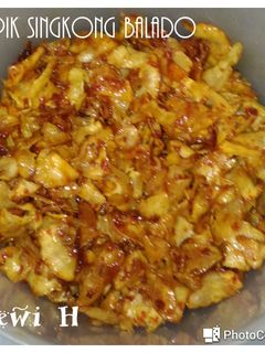 Foto resep 3.Keripik Singkong Balado😋