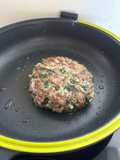 Hamburguesa saludable de pavo y espinacas