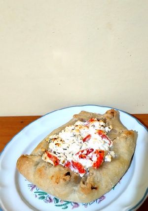 Φωτογραφία της συνταγής Ανοιχτή τυρόπιτα με πιπεριές