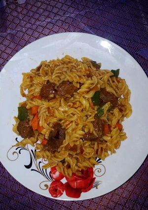 A picture of Beef Curl macaroni.
