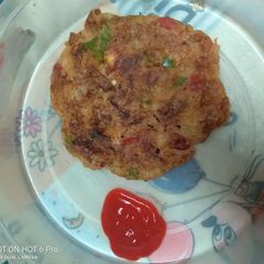 A picture of Aloo paratha/potato chapati#15minsorlesscooking.