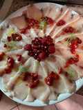 Swordfish Carpaccio with Berries