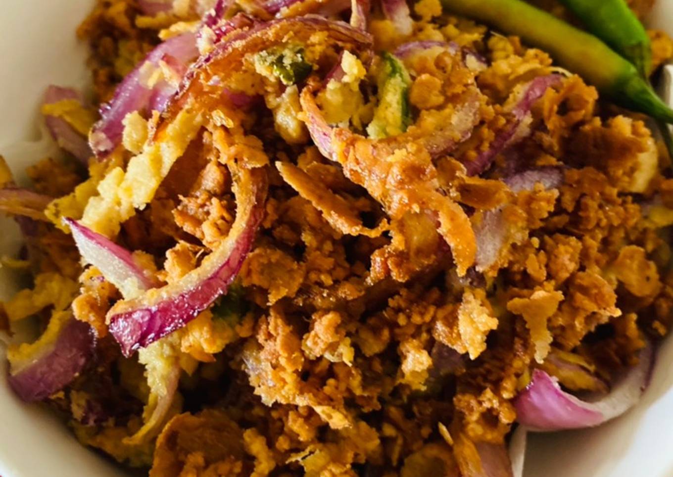 Crispy onion fritters
