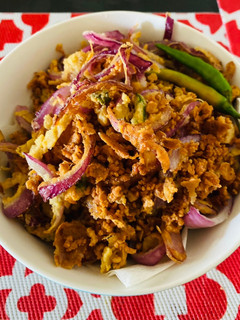 A picture of Crispy onion fritters.