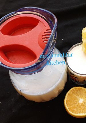 A picture of Orange milkshake.