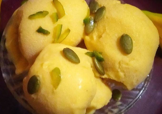 Easiest Way to Make Favorite Mango Ice-cream