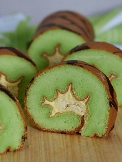Foto resep Bolu Gulung Pandan Ekonomis