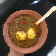 A picture of Restaurant style Egg curry.