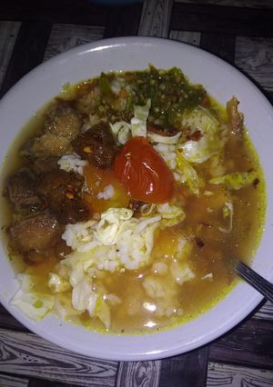 Foto resep Nasi soto daging