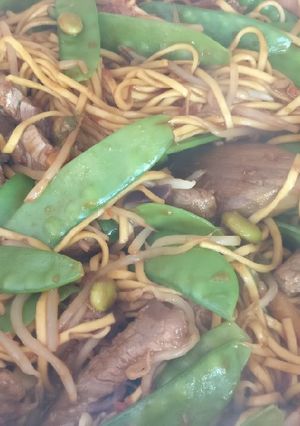 A picture of Korean Beef Noodles.