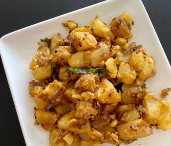 How To Serving Recipe Karthis potato fry Restaurant Style
