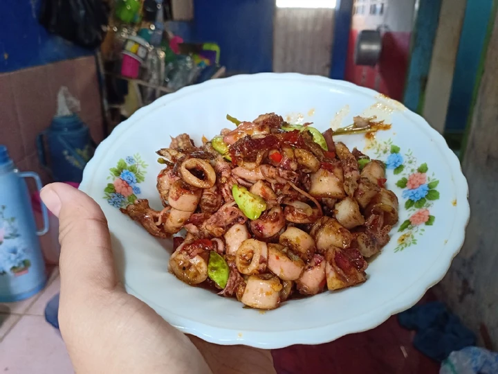 Easy Steps Make Recipes Sambal cumi pete the Perfect So Delicious.