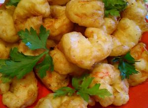 Una foto de Tempura de Langostinos