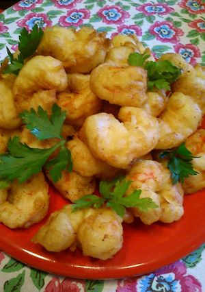 Una foto de Tempura de Langostinos