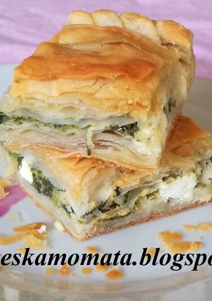 Φωτογραφία της συνταγής Σπανακοτυρόπιτα με σπιτικό φύλλο σφολιάτας