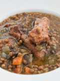 Lentejas con costilla de cerdo