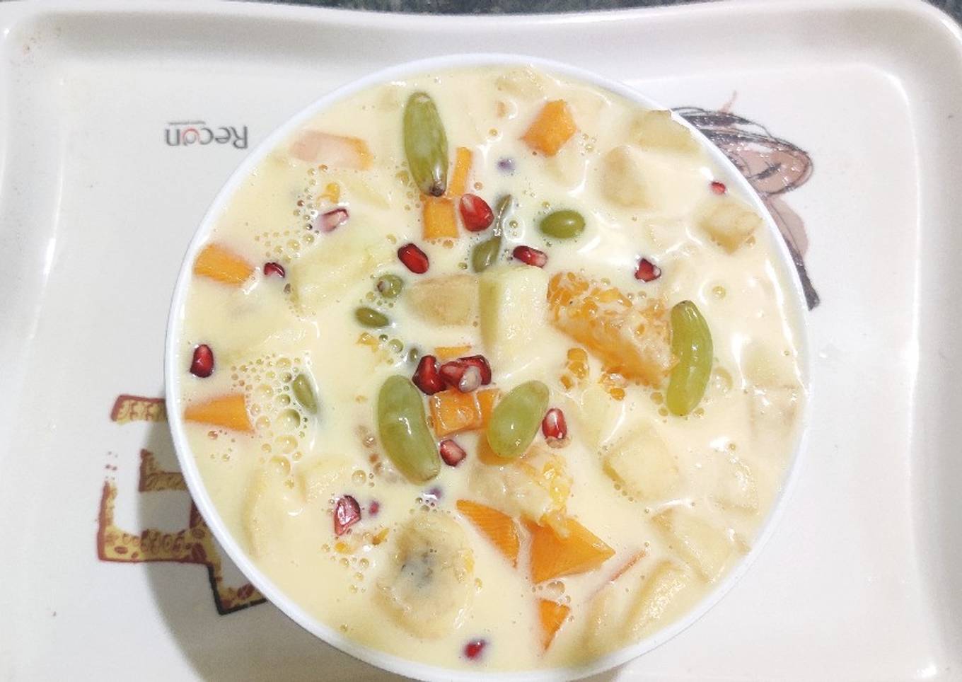 Fruit custard