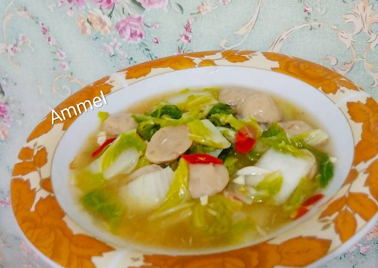 Anti Ribet, Bikin Tumis sawi putih bakso Kekinian