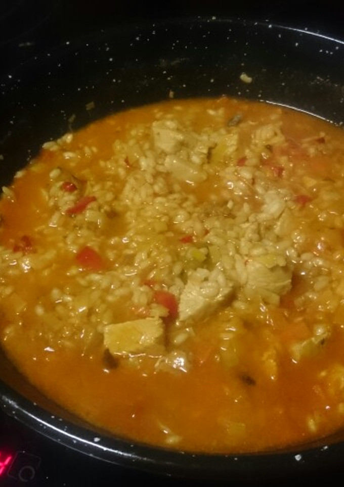 Una foto de Cazuela de pavo con arroz