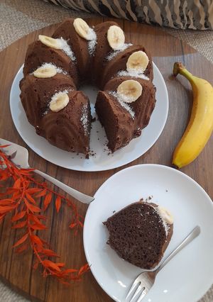 عکسی از دستور کیک موز و قهوه کوییک میکس
