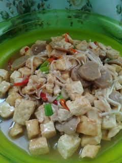 Foto resep Tumis jamur enoki tahu bakso