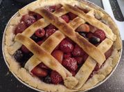 Una foto de postre de fresas en ingles