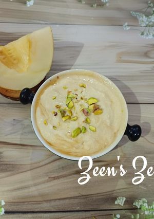 A picture of Kharbuza/Muskmelon Shrikhand.