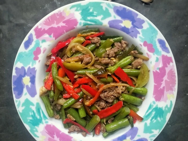 Cara Mudah Membikin Resep  Tumis buncis daging cincang yang Sempurna, Menggugah Selera