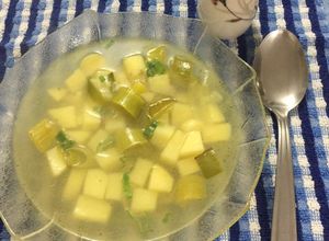 Una foto de Caldito de verduras