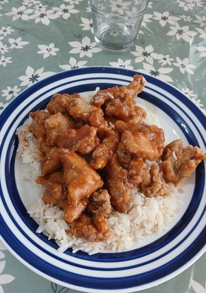Una foto de Pollo agridulce