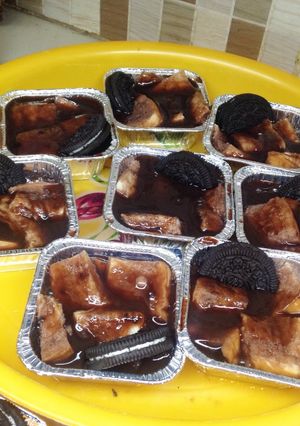 Foto resep Oreo bread pudding