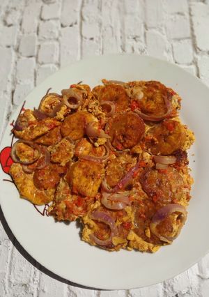 A picture of Plantain fritata.