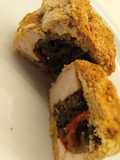 Cuadraditos de pollo relleno