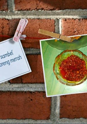 Foto resep Sambal merah simple