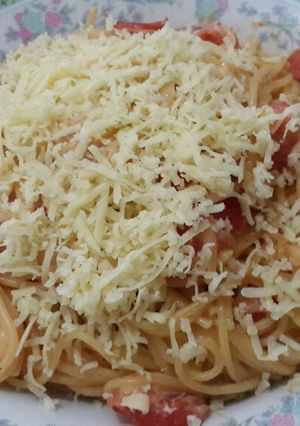 Foto resep Creamy Tomato Spaghetti #BikinRamadhanBerkesan