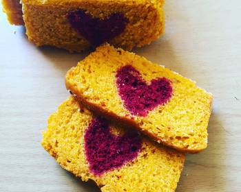 Easy Serving Recipe Surprise heart cake Yummy