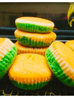 तिरंगा कपकेक (tiranga cupcake recipe in marathi) रेसिपी चे मुख्य फोटो