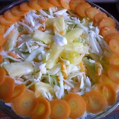 A picture of Pineapple cabbage salad #salad contest.