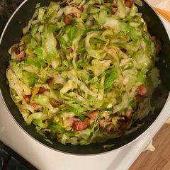 A picture of Fried Cabbage & Bacon.